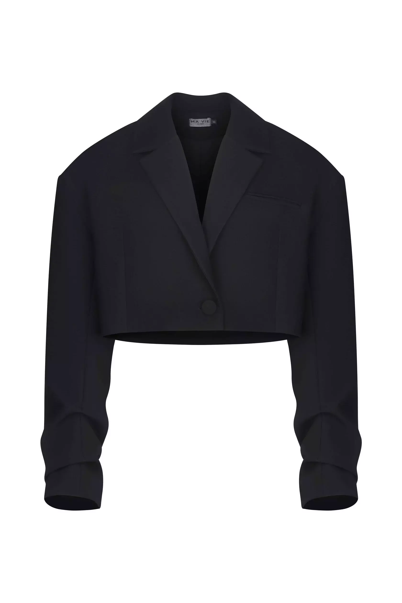 Укороченный жакет, Черный