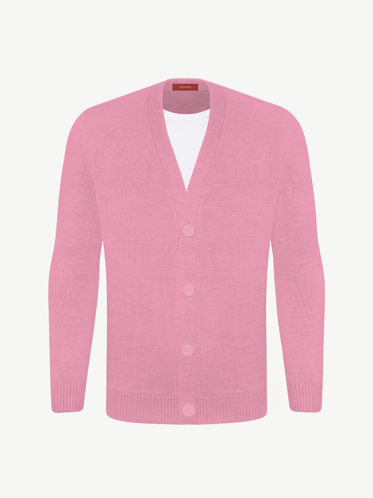 Кардиган с пуговицами из мягкой шерсти