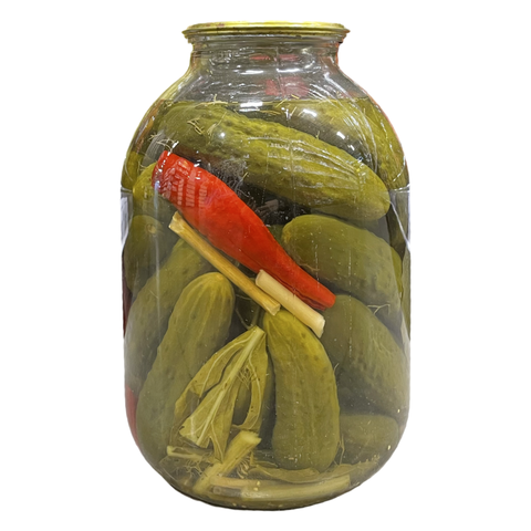 Домашние огурцы сол 3 л