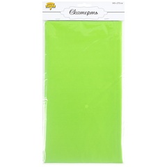 Скатерть п/э однотонная, Светло-Зеленый, 1,4*2,75 м