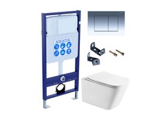 Aquatek SET ЛИБРА T-010/KKI33 SET ЛИБРА T-010/KKI33 (рама Aquatek Standard INS-0000012+крепеж KKI-0000033+KDI-0000010+унитаз ЛИБРА AQ1505T-00 с тонким сиденьем soft-close) фото