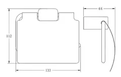 Держатель для туалетной бумаги BELZ B90703, графит