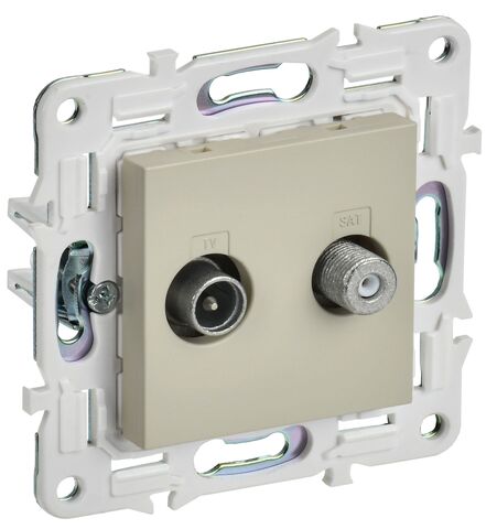 SKANDY Роз. двойная TV+SAT SK-A13B беж. IEK