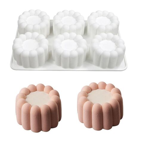 Силиконовая форма для муссовых десертов «Круглые тортики 6 в 1»