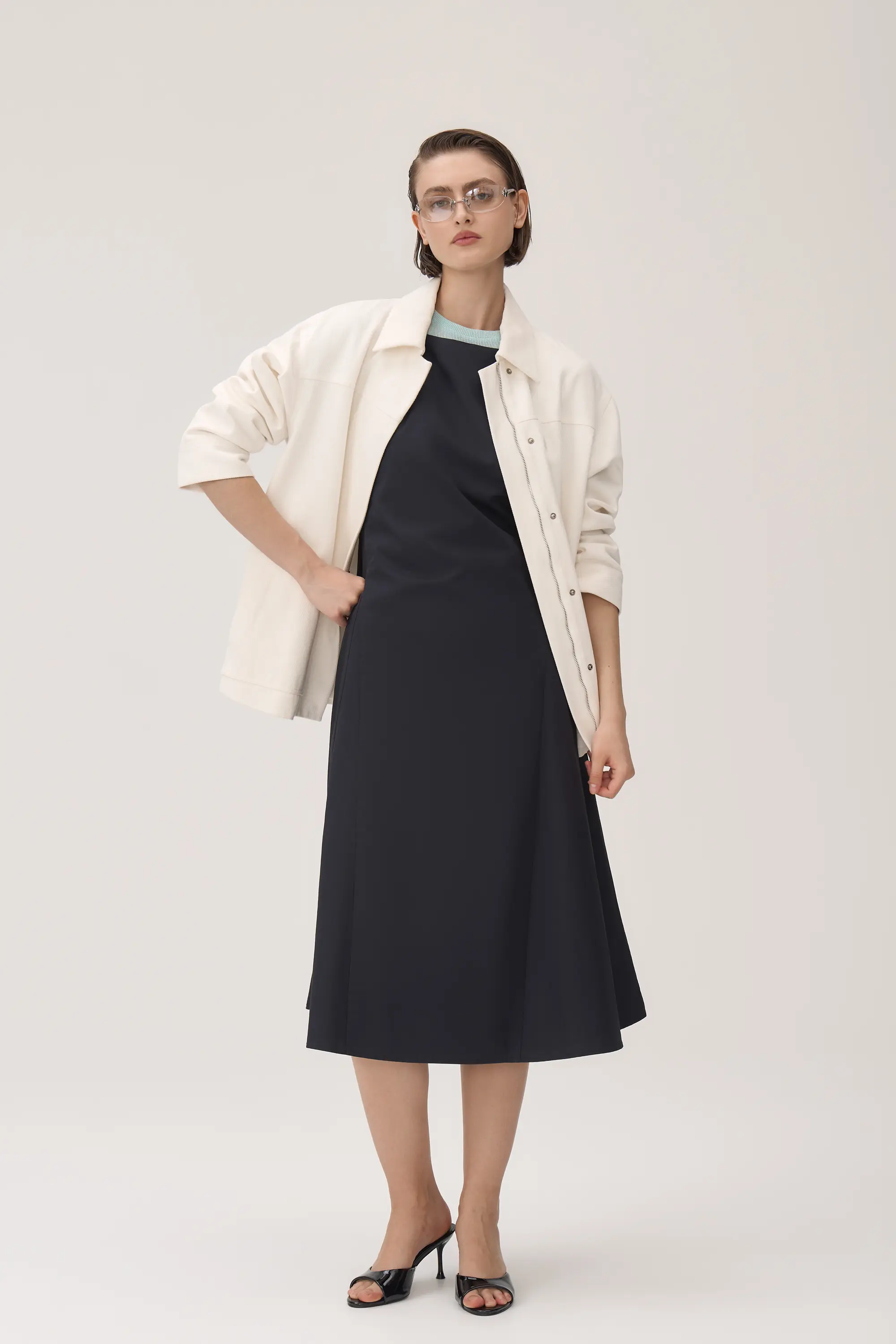 Платье миди из хлопка