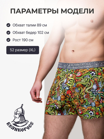 Комплект из 3-х семейных трусов - «Чемпион!»