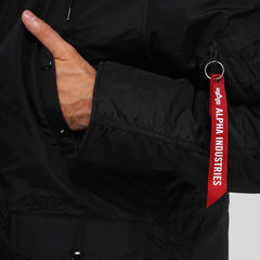 Парка Alpha Industries N-3B Logo Oxford Parka Black (Черная)