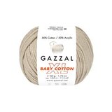 Пряжа Gazzal Baby Cotton XL 3446 слоновая кость