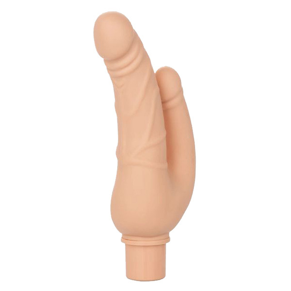 Двойной реалистичный вибратор 9 и 14см California Exotic Novelties Rechargeable Power Stud Over & Under SE-0842-45-3