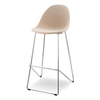 Барный стул Vid Soft 75 см, бежевый, ножки хром
