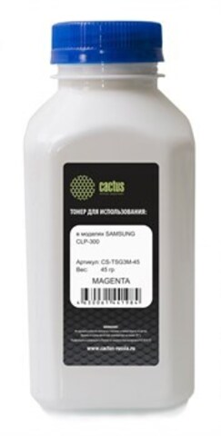 Тонер Cactus CS-THPCHUY-100 желтый флакон 100гр. для принтера HP Color Universal CF540A/CF400A/CF410A/CF400A/CE310