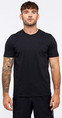 Картинка футболка Under Armour Sportstyle Left Chest Logo SS черный - 7