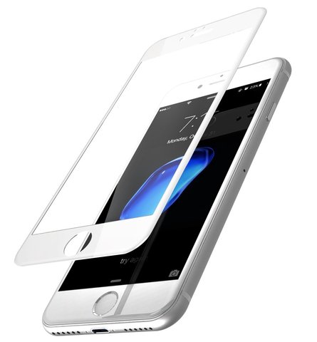 Защитное стекло 3D для iPhone 7 Plus iSlim Glass (White)