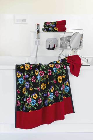 Плед 150х250 Feiler Fatima 120 rot черный