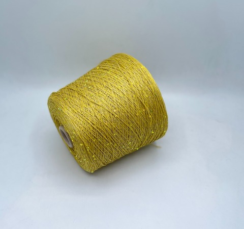 Filati Naturali (пр.Италия),art-Lino, 390м/100гр, 100%Лен+пайетки+люрекс, цвет-Лимон, арт-28094