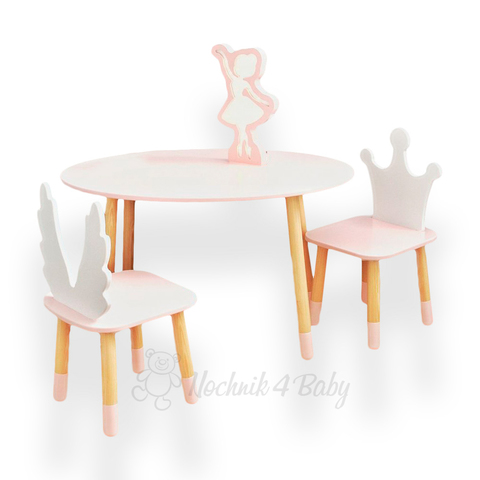 Детский столик круглый со стульчиками