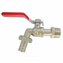 Кран шаровой водоразборный латунь со штуцером Ду 20 Ру10 НР/штуц G3/4" рычаг SantechSystems