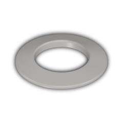 Декоративная стеновая накладка дымохода для скрытия отверстий в стене D100 белая