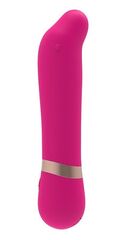 Розовый мини-вибратор для массажа G-точки Cuddly Vibe - 11,9 см. - 