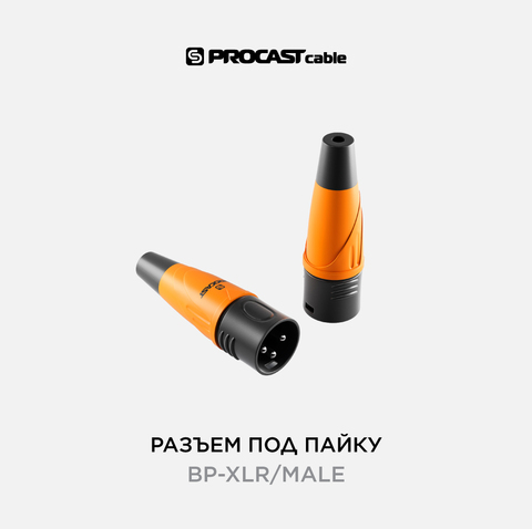 PROCAST cable BP-XLR/Male XLR (male) балансный разъем для фиксированной инсталляции