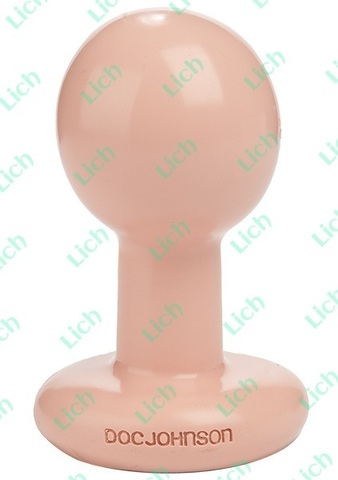 Круглая телесная анальная пробка ROUND SMALL