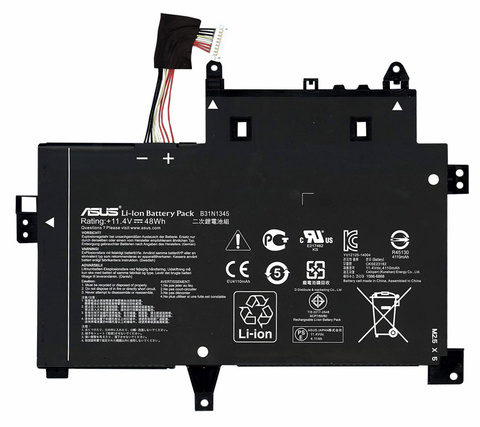 Аккумулятор для Asus TP500LA TP500ND (11.4V 4200MAH 48WH) ORG PN B31N1345