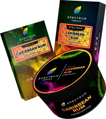 Табак Spectrum Hard Line Caribbean Rum (Карибский Ром) 200г