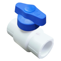 Кран PP-R шаровой син внутренняя пайка Дн 20 бабочка VALFEX 20255020B