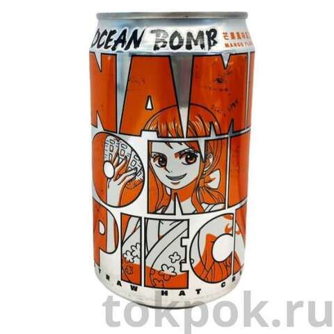 Газированный напиток со вкусом манго One Piece Ocean Bomb, 330 мл