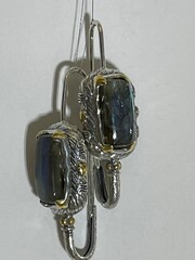 Минтана (серьги из серебра)