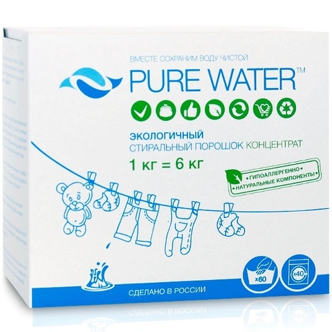 Стиральный порошок 1 кг | Pure Water