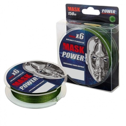 Купить шнур плетеный Akkoi Mask Pover X6 0,20мм 150м Dark Green MP6DG/150-0,20
