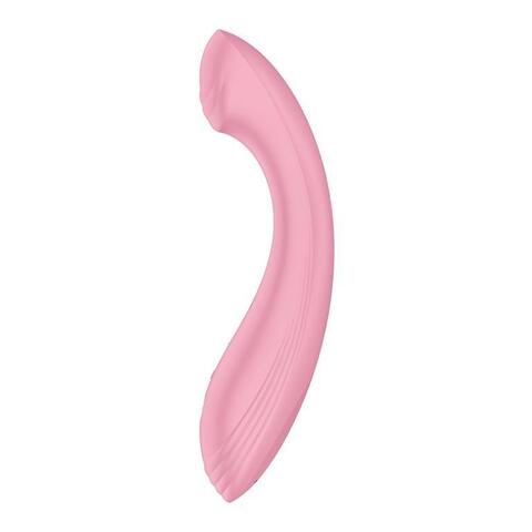 Розовый вибромассажер G-Force - 19 см. - Satisfyer 4048628