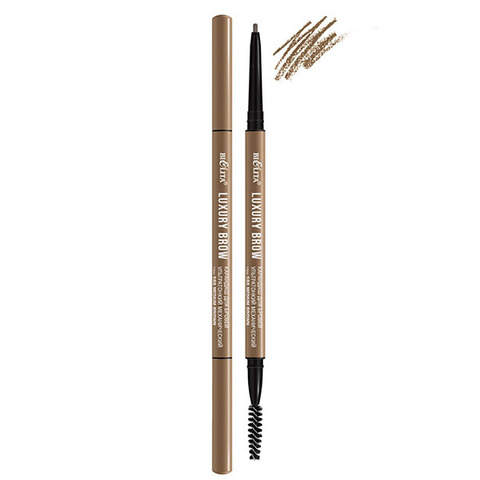 Карандаш для бровей ультратонкий механический Luxury Brow тон 598 medium brown , ( Белита )