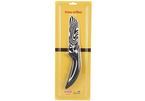 Нож керам, бел/черн лезвие 15см, 1,8 мм K1548 Zebra