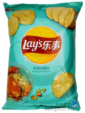 Чипсы Lay's со вкусом Жареного краба, 70 гр