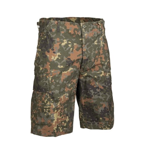 MIL TEC Trousers Shorts U.S. BDU type of rip stop prewashed FLECKTARN