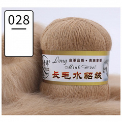 Пряжа "Норка" длинноворсовая, Пух норки-90 % Полиамид-10 %