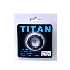 Эреционное кольцо с ребрышками Titan - 