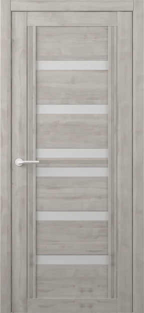 Дверь межкомнатная Альберо (Фрегат) Вест Миссури, цвет графит, софт тач, стекло мателюкс