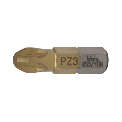 Бита PZ3 х25мм (Титановая) Standard 855/1 TiN Wera 05480223001 (K)