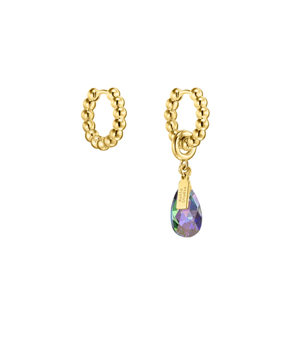 Серьги Drop Gold-Holographic