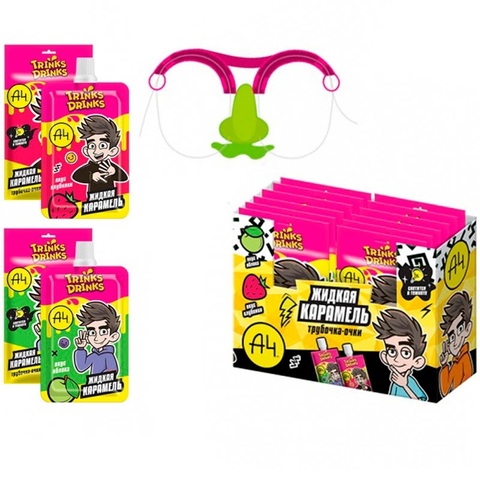 ВЛАД А4 TRINKS DRINKS Жидкая конфета с очками 1кор*8бл*12шт, 70г