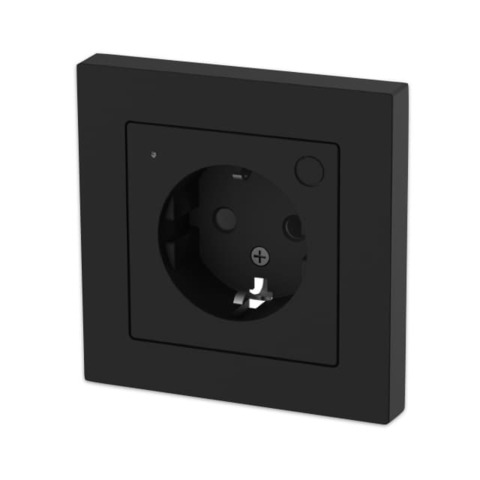 Умная розетка с индикацией, Zigbee. Цвет Карбон. AtlasDesign SMART SBER от Systeme Electric. ATN001045Z
