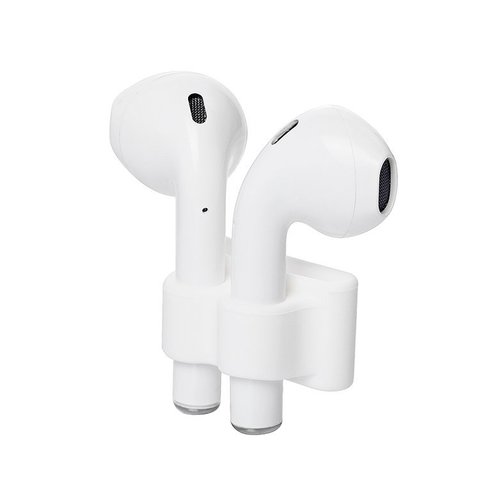 Силиконовый держатель на руку, ремешок часов, сумку или на шею для Airpods (Белый)