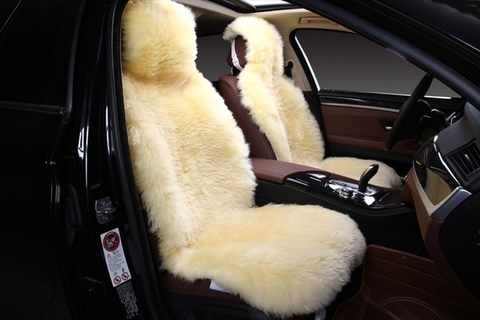 Накидка на пер.сидение 1шт, Цельная шкура (Овчина) Длинный ворс (Австралия)