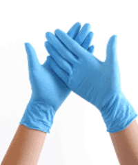 Wally Plastic косметические перчатки голубые р. S (100 штук - 50 пар)