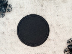 Термоаппликация, d 6 см, чёрный