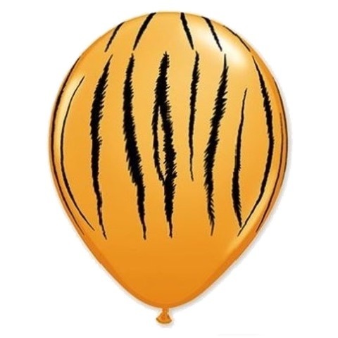 Шары Полоски тигр Оранжевый, 30 см