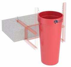 Прямая секция мусоросброса «Профи» Полимер-Групп(610x610x1200см;7,5кг;красный) - арт.559332